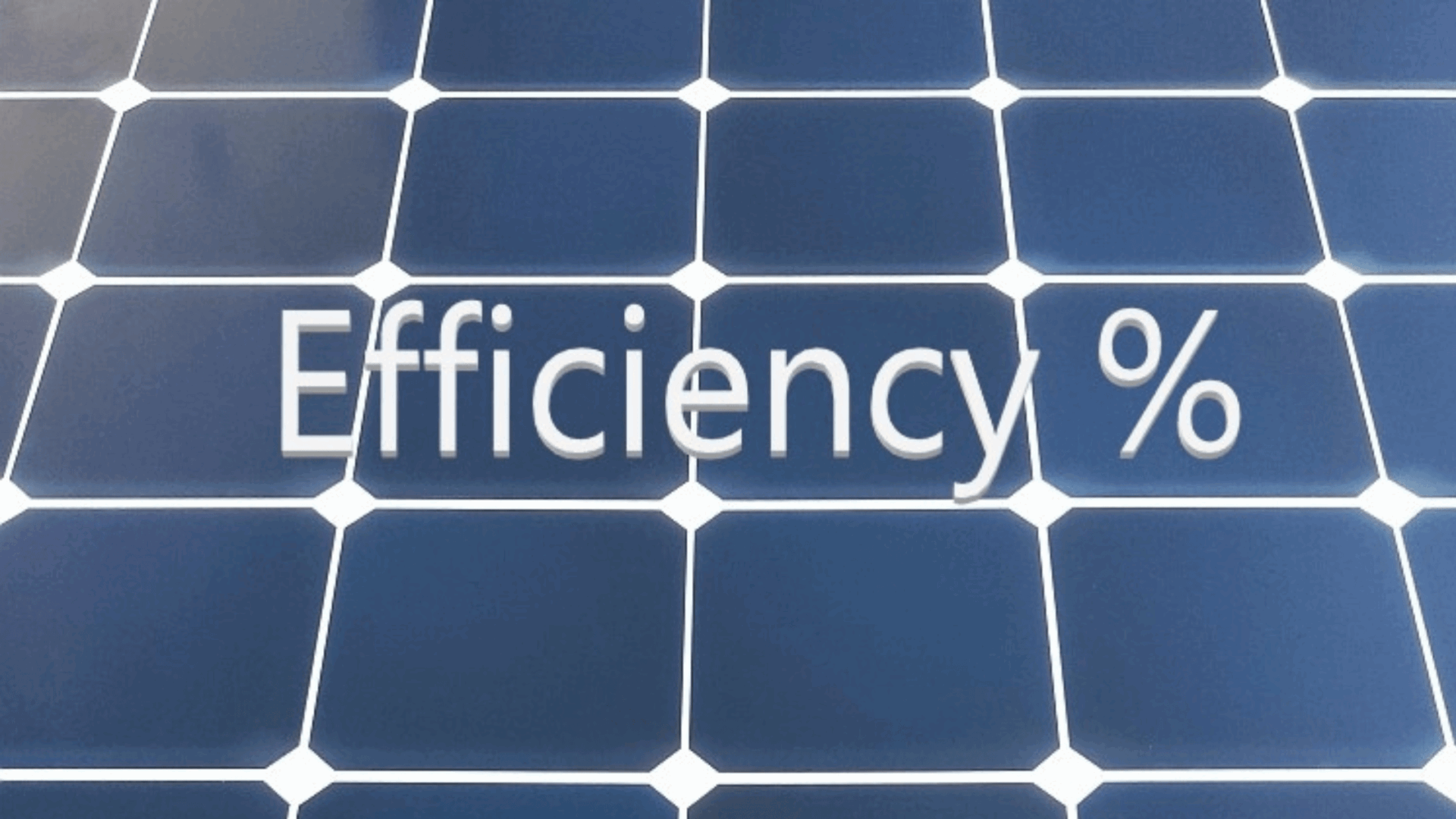 Solar Panel Efficiency